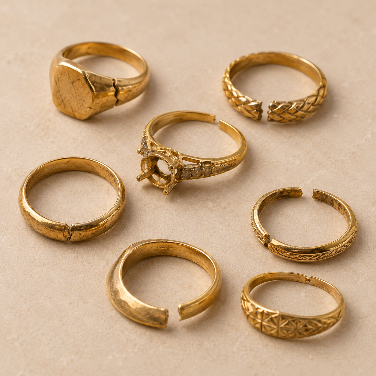Damaged Gold Rings