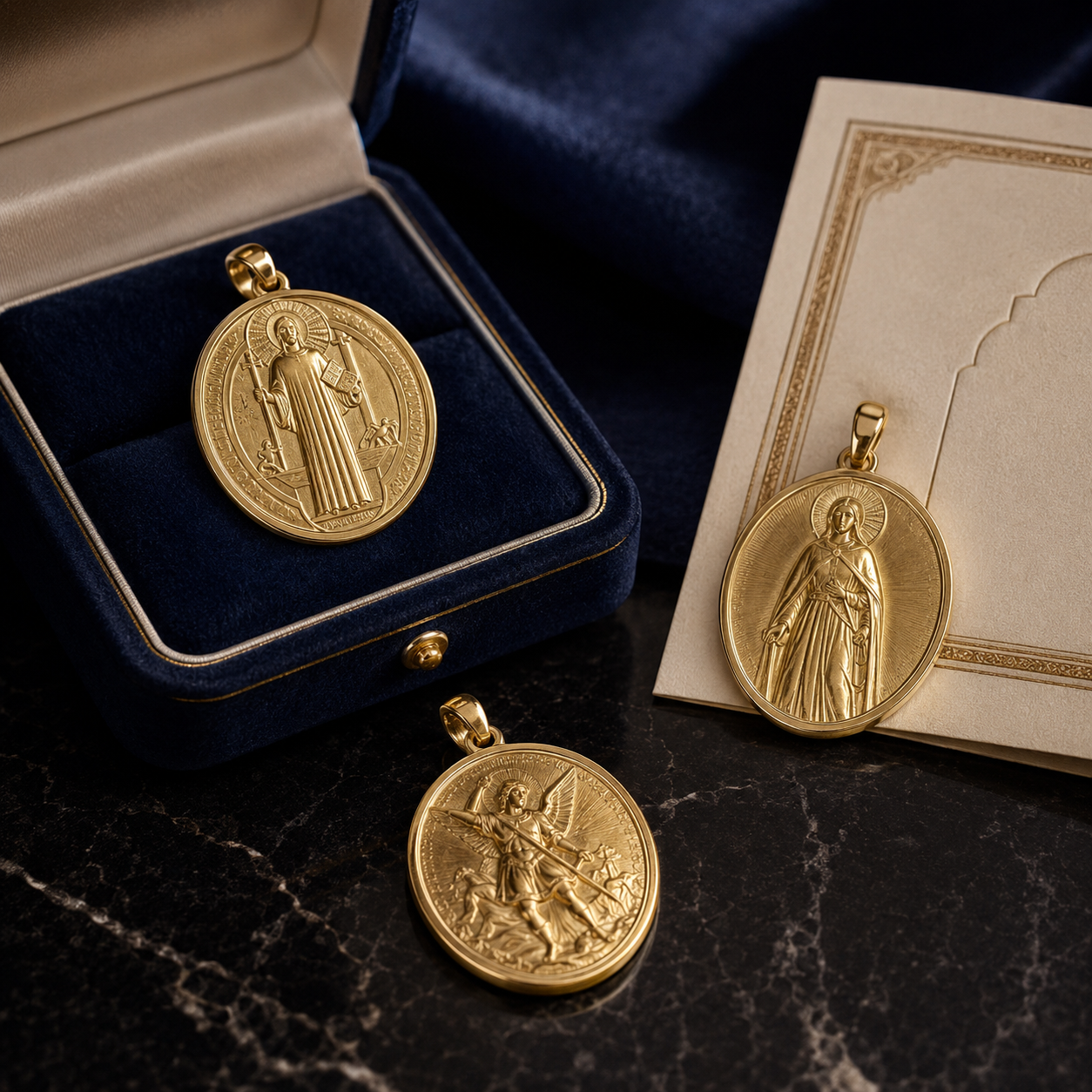 Elegance in gold and velvet