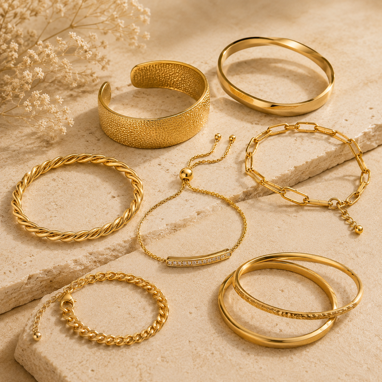 Gold Bracelets and Bangles
