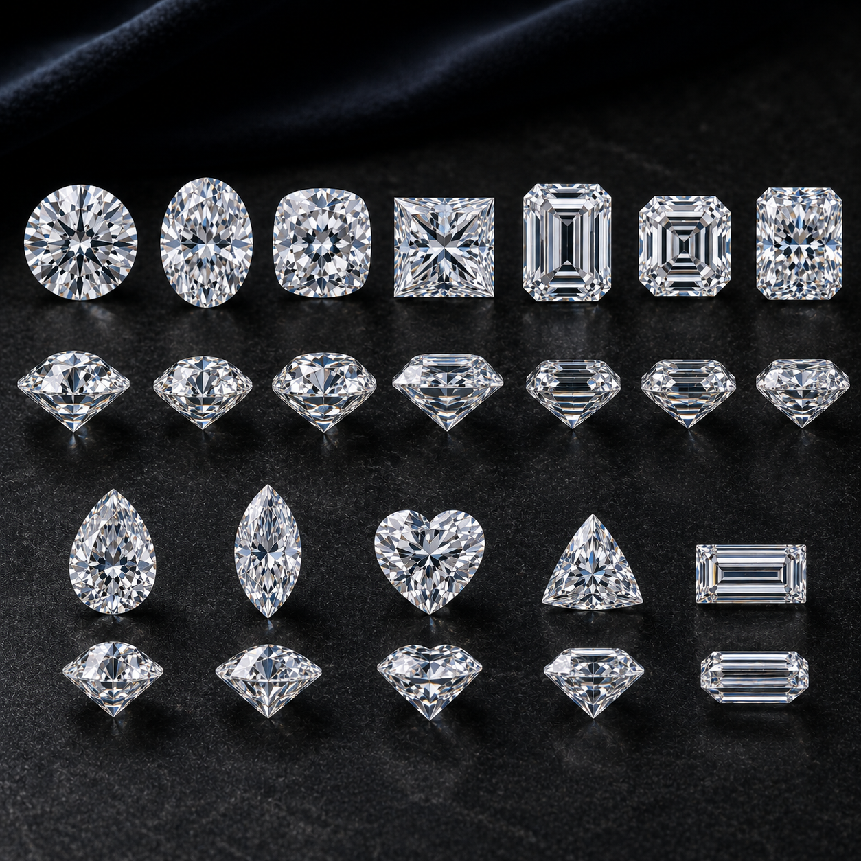 Luxurious diamond cut collection